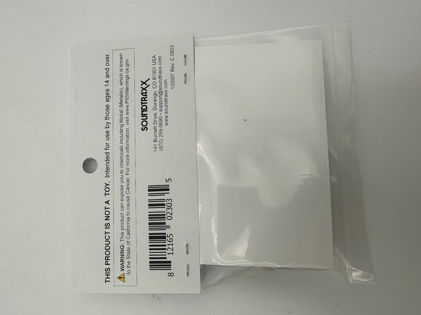 Soundtraxx 810154 - Mini Sugar Cube Speaker and Baffle - HO or N Scale