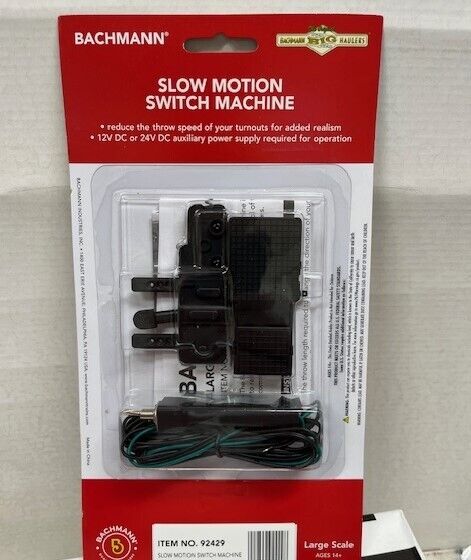 BACHMANN G-SCALE 92429 Slow Motion Switch Machine