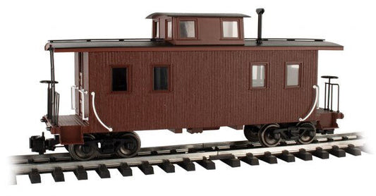 Bachmann 93804 UNLETTERED Eight-Wheel Center Cupola Caboose with Metal Wheels