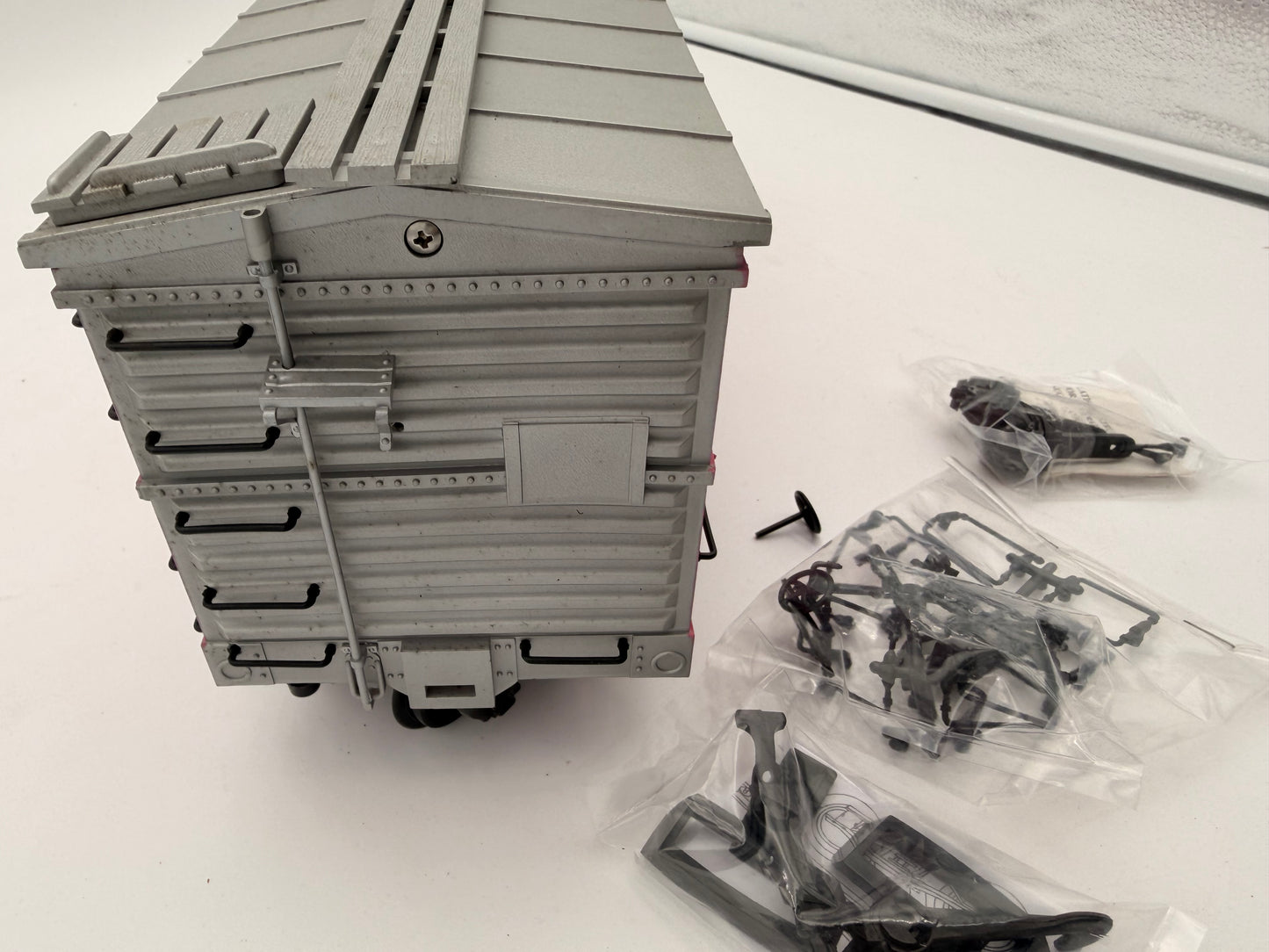 USA Trains Save a Tree Eat a Beaver PINK Reefer Boxcar - Limited Run