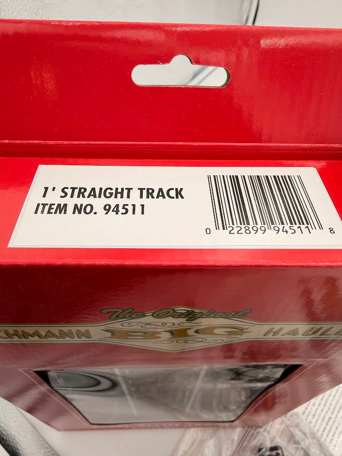 Bachmann 4 Pieces Standard Steel Alloy Straight Train Track 94511 / 94611 Indoor