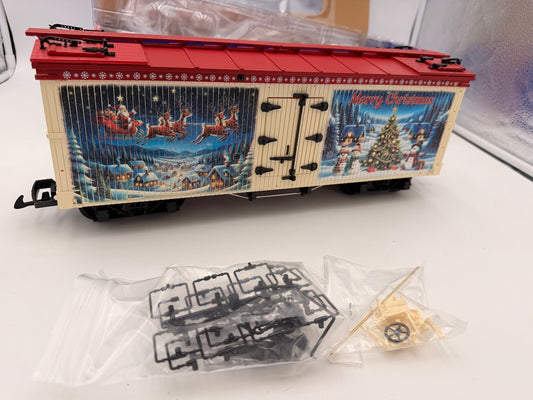 USA Trains EXCLUSIVE WHITE/CREAM COLOR R13042 CHRISTMAS Reefer 2024 "Snowy Village" Holiday Car
