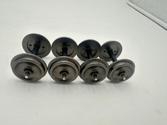 Bachmann 92421 G Scale Metal Wheels Set 4 Axles, Standard 31MM Fits LGB etc - OPEN PKG