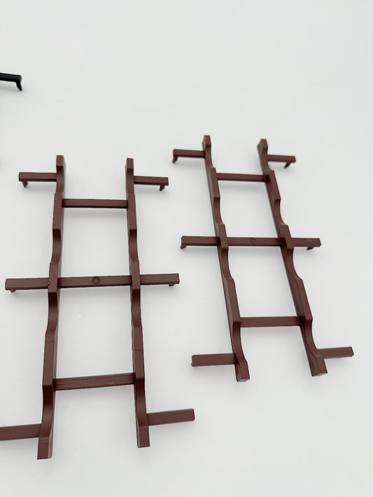 USA Trains G Scale Single Row Wheel Trucks Rack Holder for Flat Car - Brown or Black