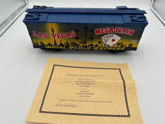 USA Trains "B&R Railways" Limited Edition Las Vegas Mega Train Boxcar 55/120