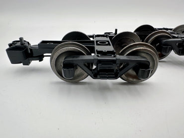 2 BACHMANN G-SCALE Bettendorf Freight Trucks with Metal Wheels and Knuckle Couplers