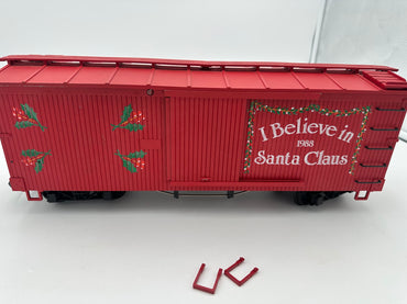 USA Trains Charles Ro 1998 Vintage Christmas Reefer I Believe In Santa Claus - RED