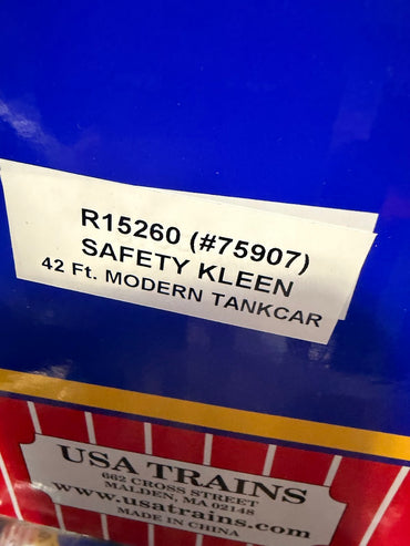IN STOCK - USA Trains SAFETY KLEEN 42' Tank Car YELLOW - R15260 #75907