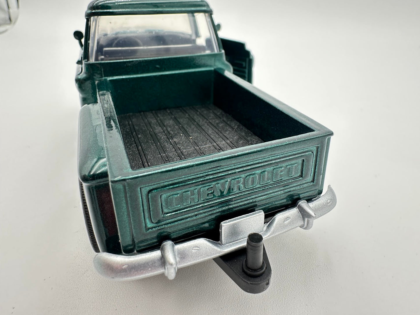 1955 Chevy Stepside Retro Pickup Truck Metallic Green G scale Die Cast Model