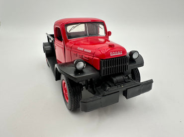 1946 Dodge Power Wagon Pickup Truck Red and Black G scale Die Cast Model