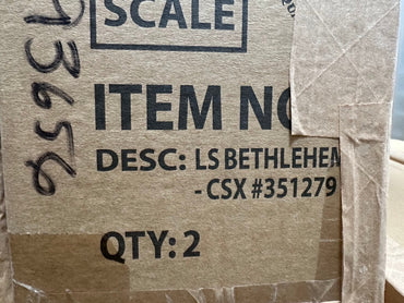 Bachmann 93656 Bethlehem Steel 100 Ton Hopper Car - CSX #351279 - Black CSXT