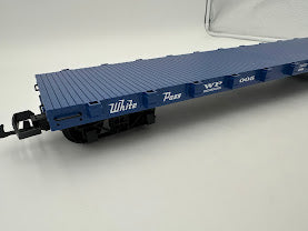USA Trains White Pass Flat Car - Blue