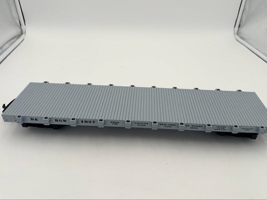 USA Trains D&RGW Denver Rio Grande Flat Car - Light Gray