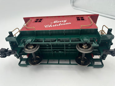 Bachmann North Pole & Southern Christmas Caboose with Metal Wheels - RED
