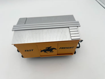 BACHMANN Lil Big Hauler "Fast Freight" Yellow Freight Car