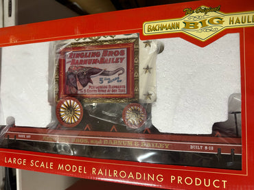 Bachmann 92713 Flat Car with Tableau Wagon - Performing Elephants #107