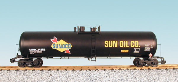 USA Trains SUNOCO 55' Modern Tank Car BLACK - R15165