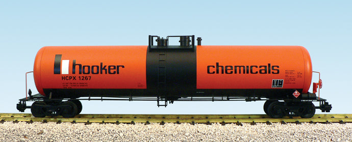 USA Trains HOOKER CHEMICALS 55' Modern Tank Car ORANGE/BLACK- R15177