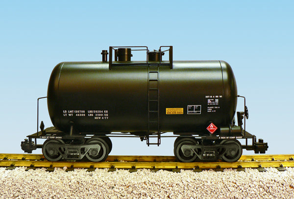 Usa Trains Undecorated 29' BEER CAN Tank Car BLACK - R15200