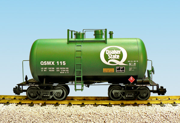 Usa Trains Quaker State 29' BEER CAN Tank Car GREEN - R15220