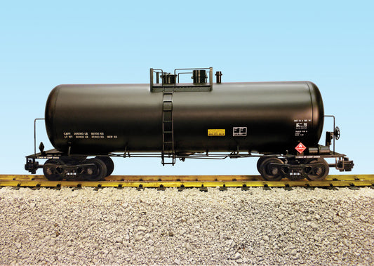 USA Trains UNDECORATED 42' Tank Car BLACK - R15250 PREORDER Dec 2026