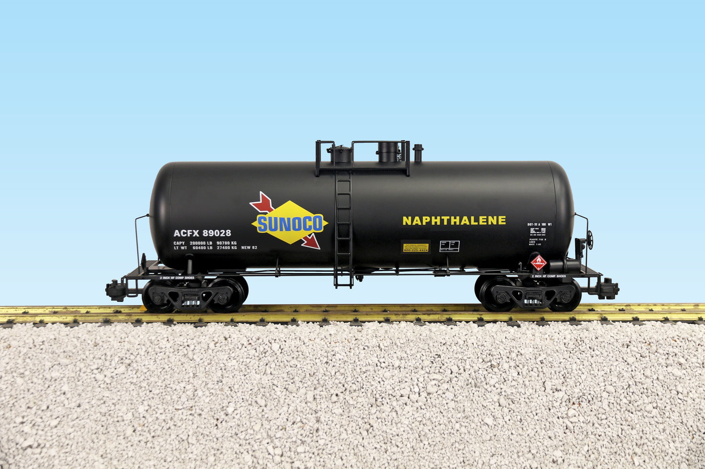 USA Trains SUNOCO 42' Tank Car BLACK - R15255