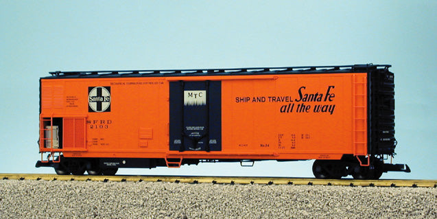 USA Trains R16700 Santa Fe El Capitan 50' Reefer Car - ORANGE/BLACK