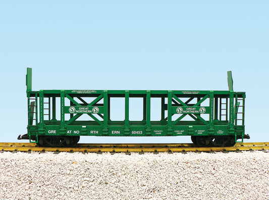USA Trains R17221 GREAT NORTHERN Two-Tier Auto Carrier Flat Car- GREEN