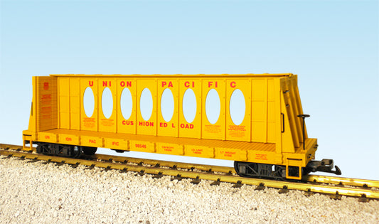 USA Trains G Scale CENTER I-BEAM FLAT CAR R17405A Union Pacific - yellow