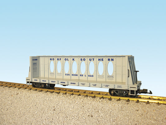 USA Trains CENTER I-BEAM FLAT CAR Norfolk Southern R17413A -GRAY #30485