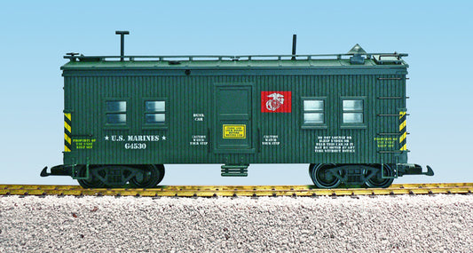 USA Trains USMC Marines Bunk Car - Green - R1833