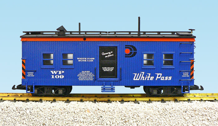 USA Trains White Pass Bunk Car, Blue - R1838