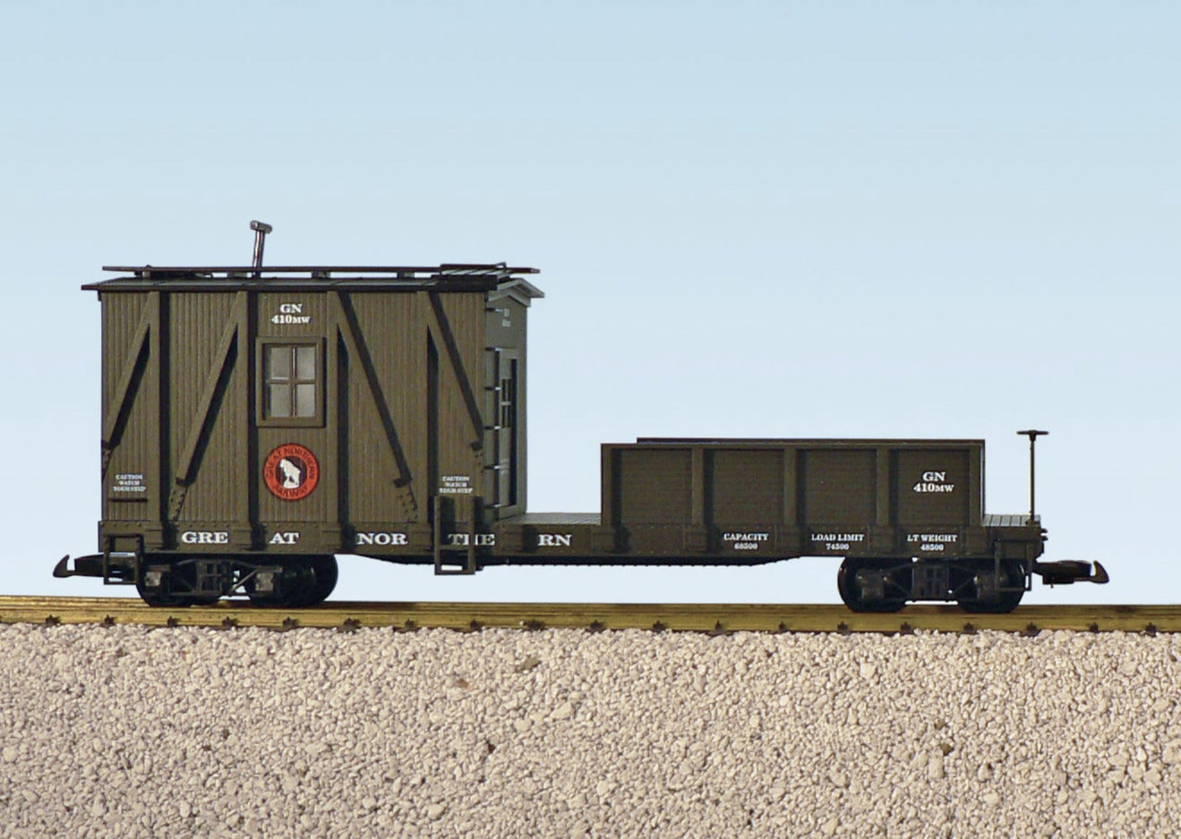 USA Trains GREAT NORTHERN WORK CABOOSE - R1879