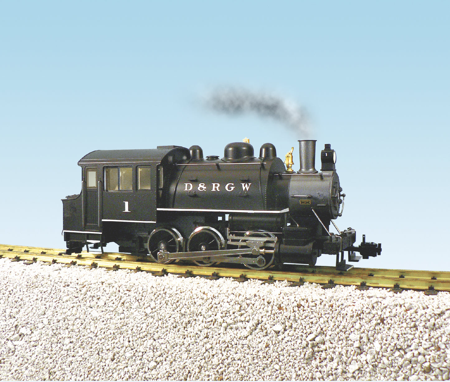 USA Trains R20051 D&RGW #1 DOCKSIDE 0-6-0 Steam Locomotive with Smoke/Sound
