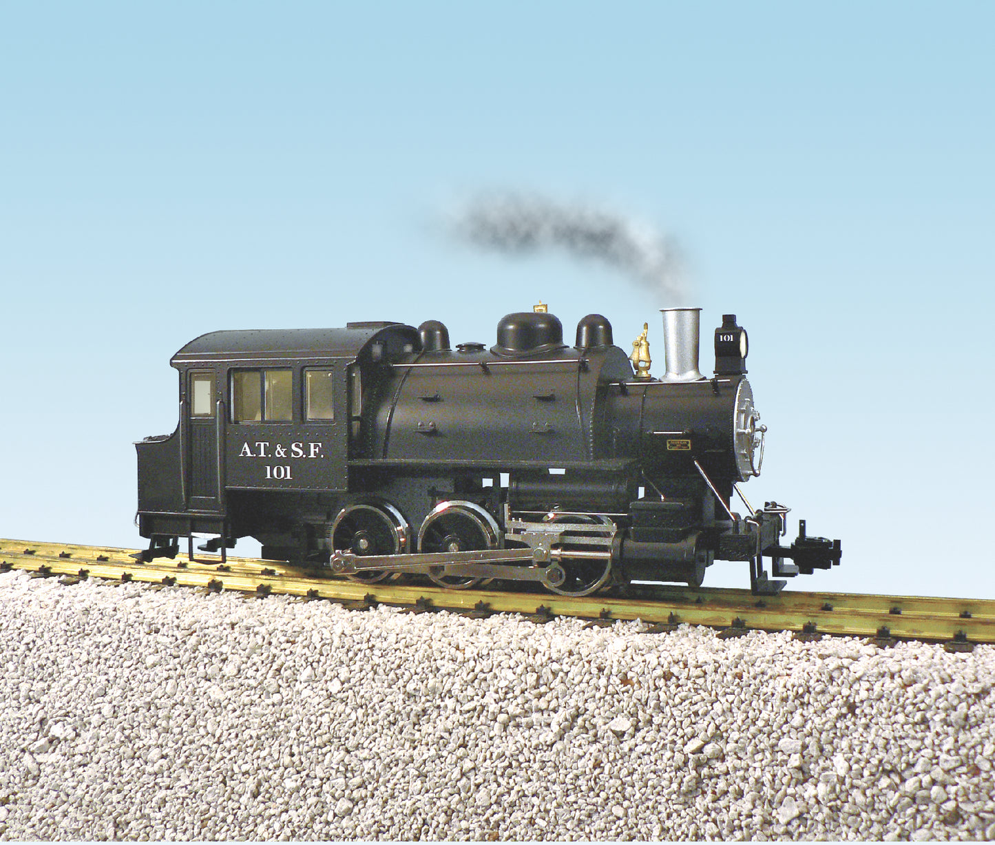 USA Trains R20052 SANTA FE #101 DOCKSIDE 0-6-0 Steam Locomotive with Smoke/Sound