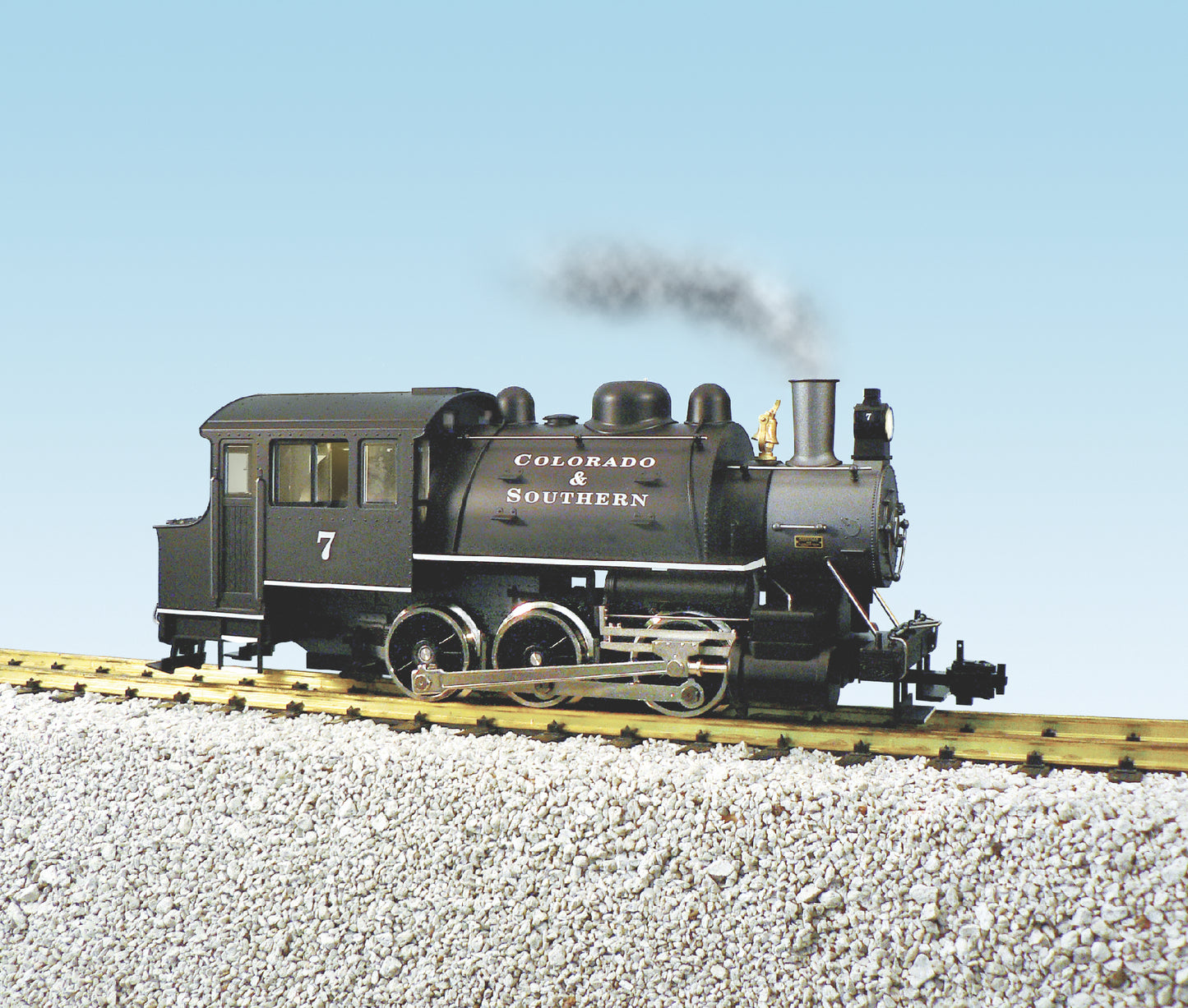 USA Trains R20060 COLORADO & SOUTHERN #7 DOCKSIDE 0-6-0 Steam Locomotive with Smoke/Sound