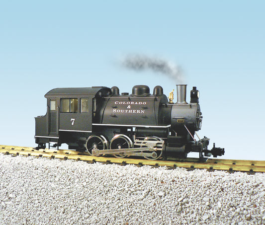 USA Trains R20060 COLORADO & SOUTHERN #7 DOCKSIDE 0-6-0 Steam Locomotive with Smoke/Sound