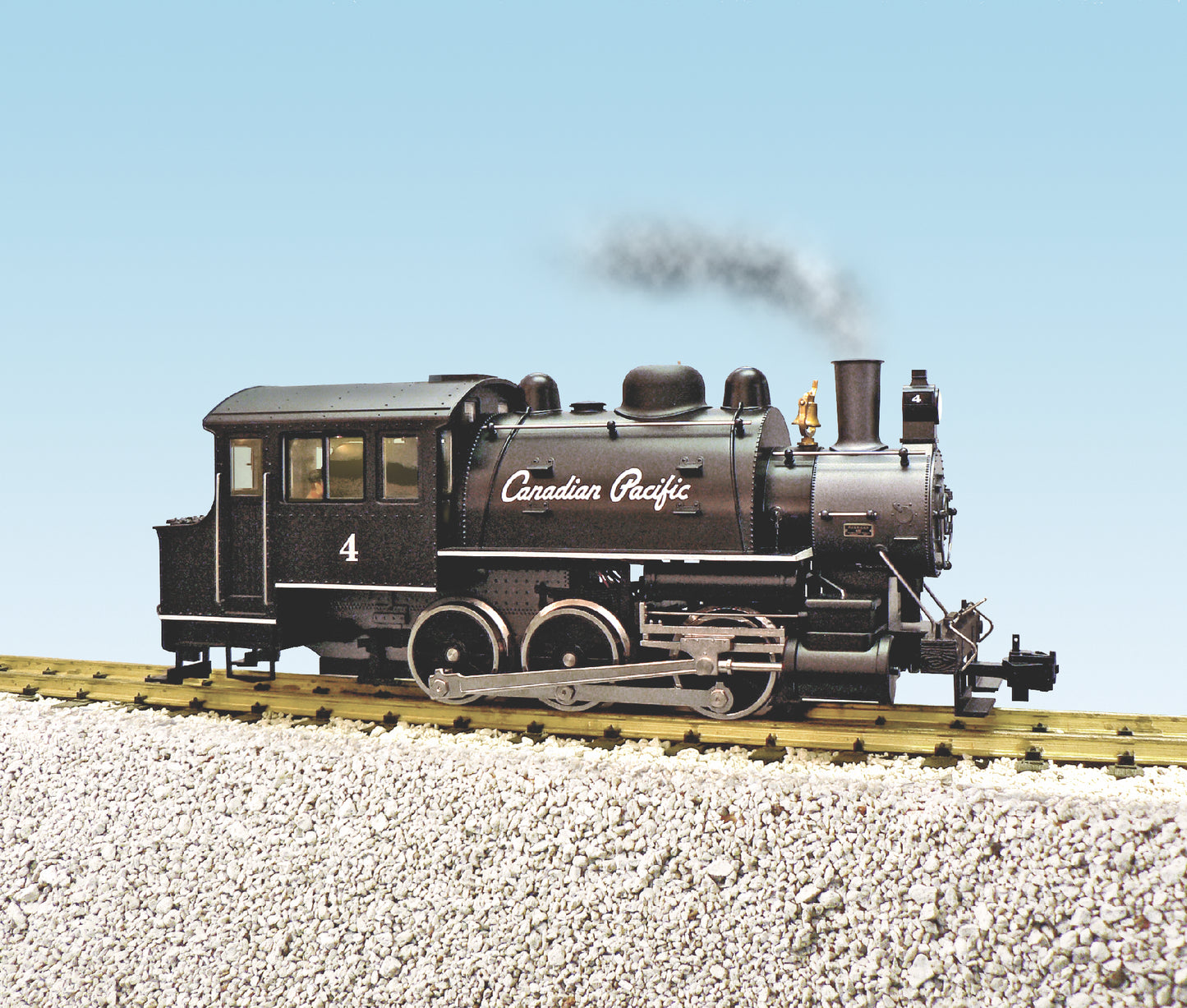 USA Trains R20065 CANADIAN PACIFIC #4 DOCKSIDE 0-6-0 T Steam Locomotive with Smoke/Sound