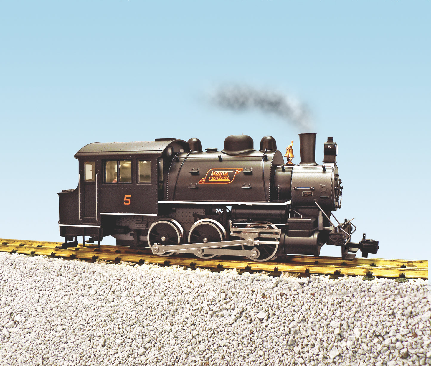 USA Trains R20068 MAINE CENTRAL #1 DOCKSIDE 0-6-0 Steam Locomotive with Smoke/Sound