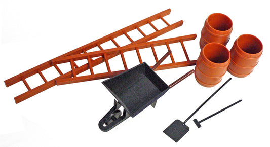 USA Trains R2080 Tool Set and Accessories for Work Train Flat Car