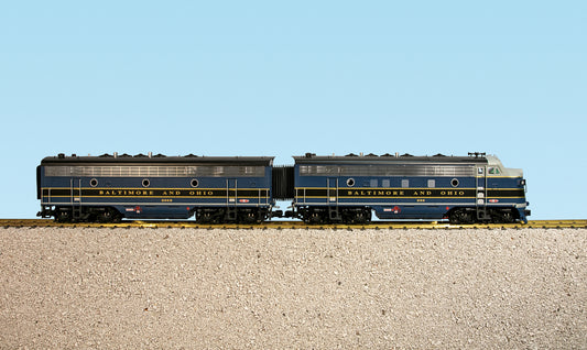 USA Trains R22889 B&O Baltimore and Ohio F7 AB UNITS BLUE/GRAY Diesel Locomotive