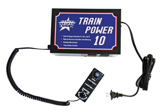 USA Trains RTP-10 10 Amp Walk Around Power Supply RTP10 for G, HO and N Guage
