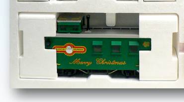 USA Trains R12025 Santa Express Christmas Lighted Woodside Caboose - Green
