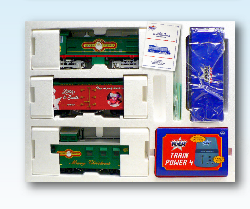 USA Trains R72401 Santa Fe G Gauge S4 Diesel Locomotive Freight Train Set