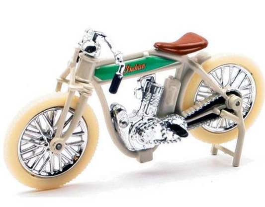 1914 Indian Single Board Track Racer Motorcycle Die Cast with Plastic G scale