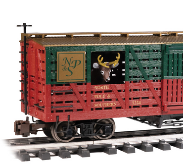 Bachmann 98709 Christmas NP&S North Pole Christmas Animated Reindeer Stock Car