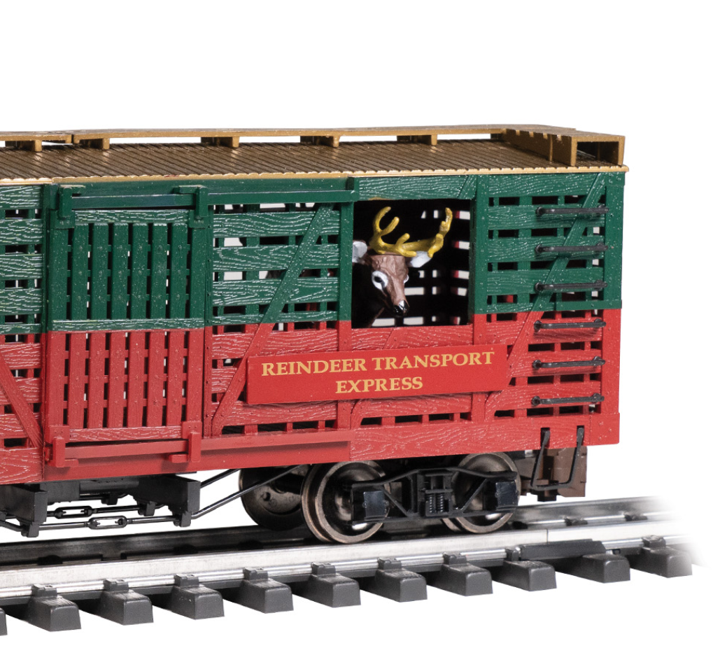 Bachmann 98709 Christmas NP&S North Pole Christmas Animated Reindeer Stock Car