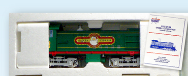 USA Trains R22566 Christmas Alco S4 Diesel Switcher Locomotive - Green OPEN