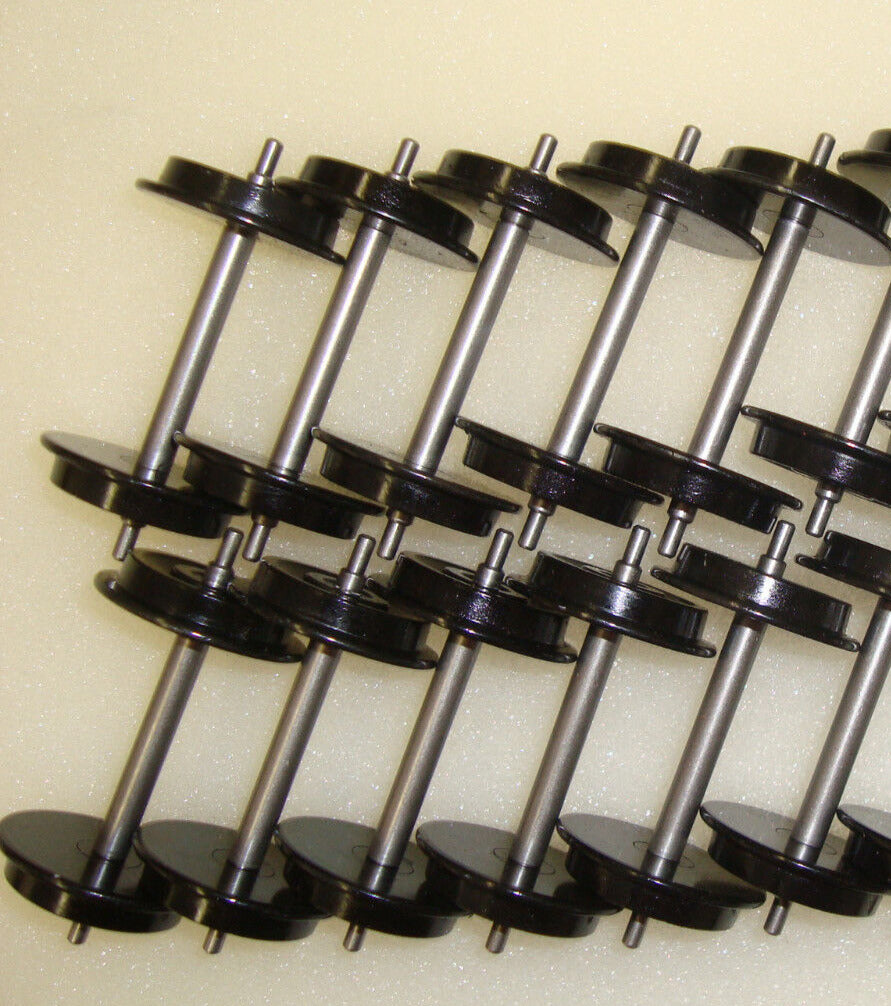 G-Scale Roll-EZ BLACK Metal Wheels - 2 Pairs / 4 Axles