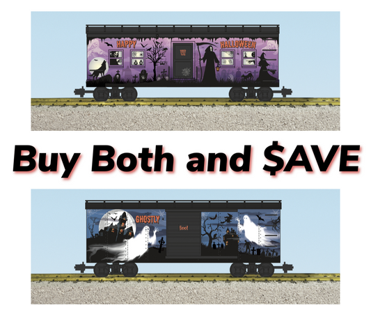 USA Trains R18305 and R19150 NEW 2025 Halloween Bunk Cars - Includes BOTH